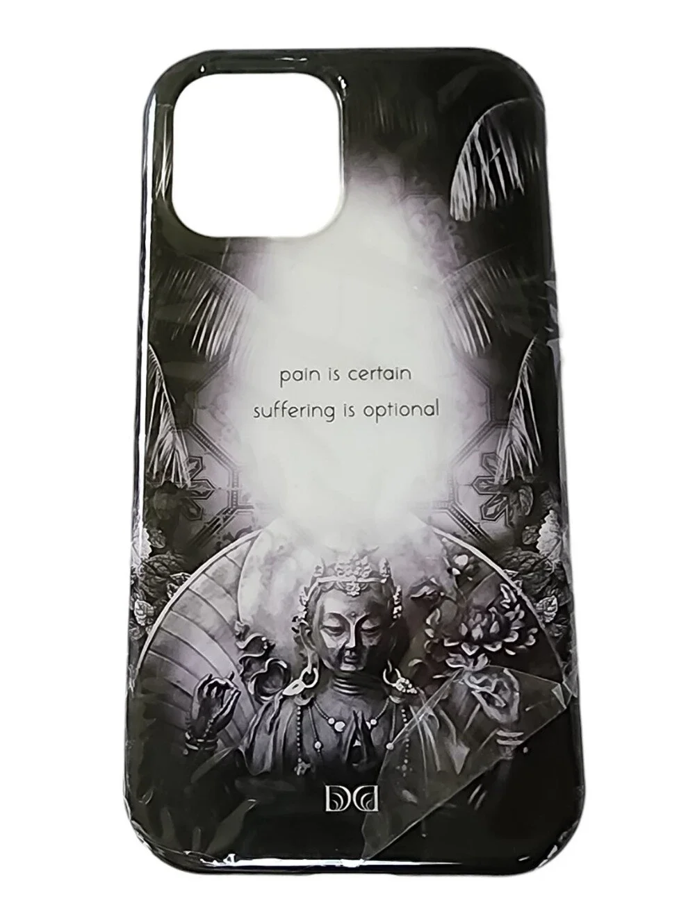 Buddha Buddhism Black & White Case For iPhone 12 & 12 Pro